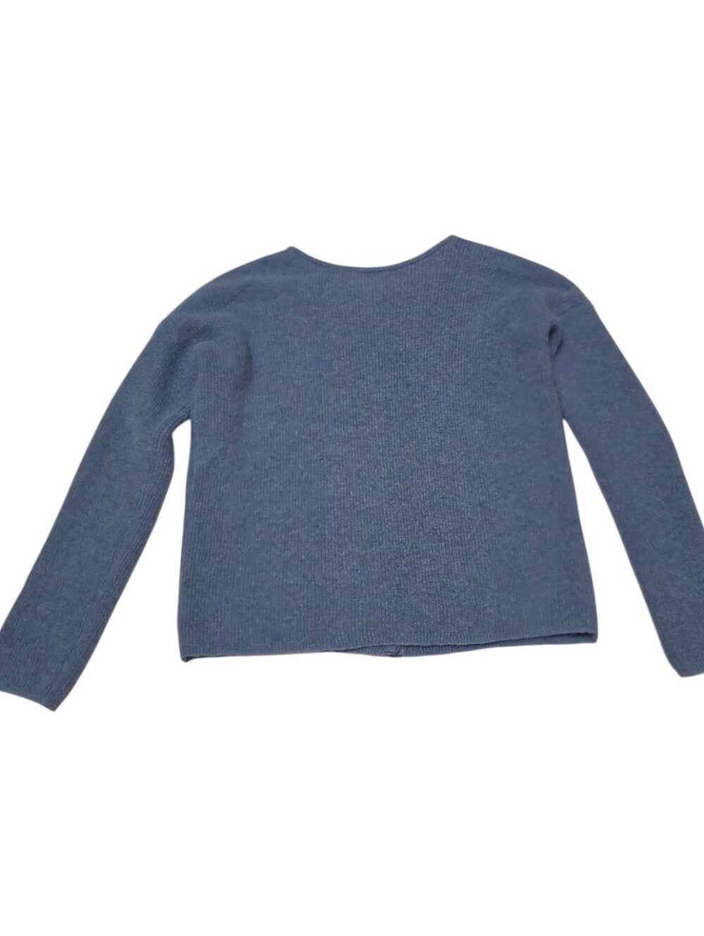 Sezane Gaspard Vintage Blue Mohair/Alpaca Blend Buttondown Cardigan - Picture 5 of 9
